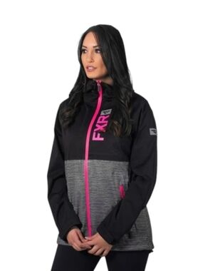 FXR Tech Gear Women's Black & Gray Insulated Ski Jacket with Pink Accents